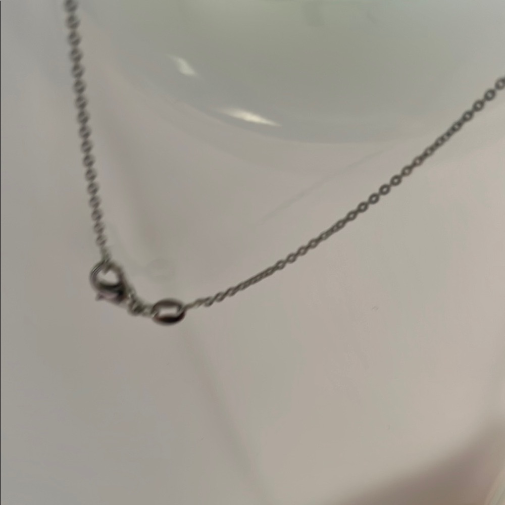 Cherry Pendant Necklace in Silver and Red - Picture 3 of 3